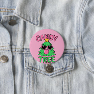 Candy Tree Bubblegum Christmas 7.5 Cm Round Badge