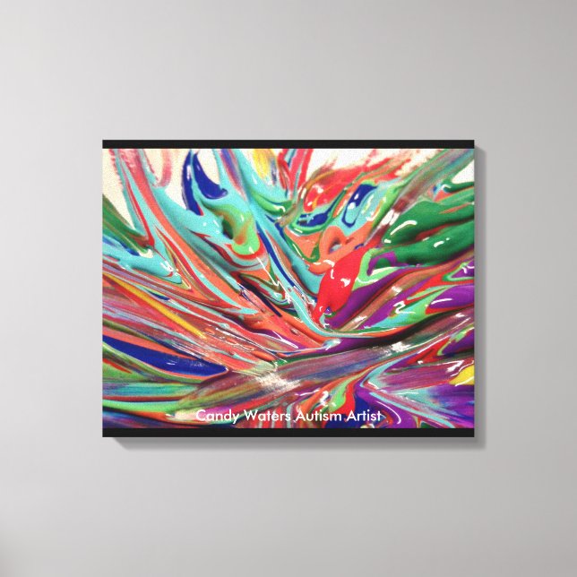 Candy Waters Autism Artist Canvas Print (Front)