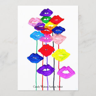 Candy Waters Autism Artist Invitation