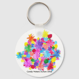 Candy Waters Autism Artist Key Ring