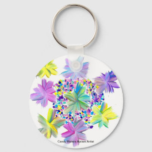 Candy Waters Autism Artist Key Ring