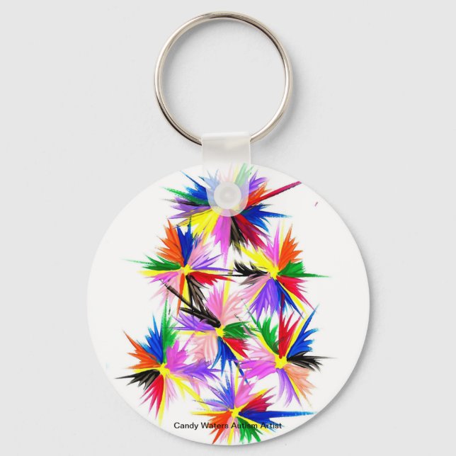 Candy Waters Autism Artist Key Ring (Front)