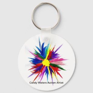Candy Waters Autism Artist Key Ring