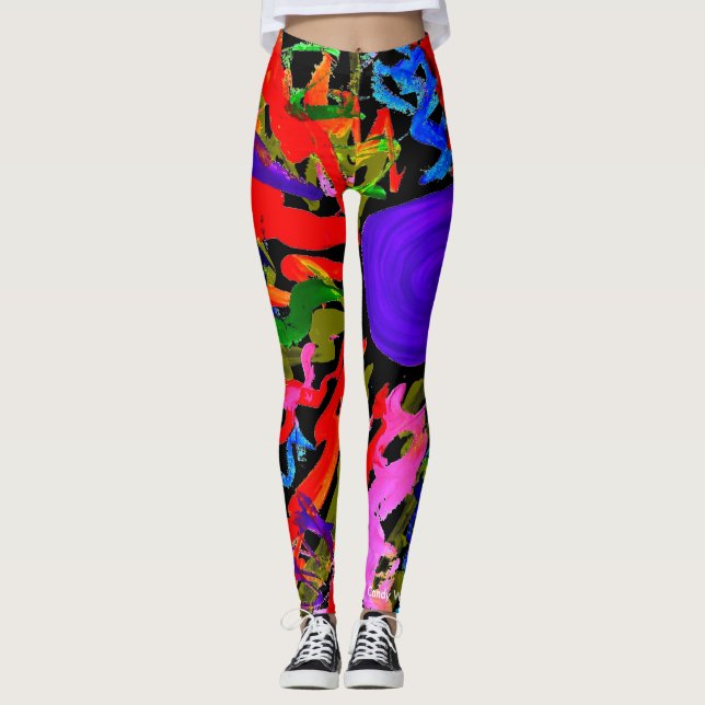 Candy Waters Autism Artist Leggings (Front)