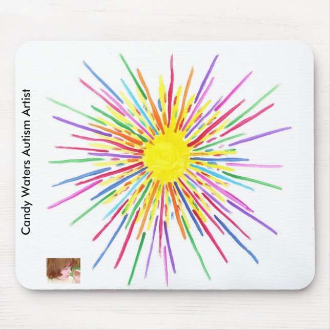 Candy Waters Autism Artist Mouse Mat (Front)