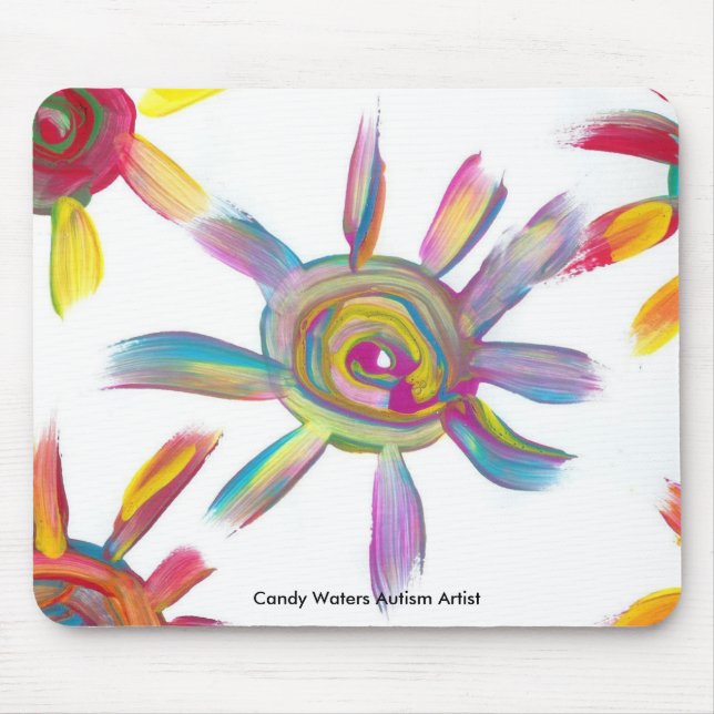 Candy Waters Autism Artist Mouse Mat (Front)