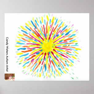 Candy Waters Autism Artist Painting Poster