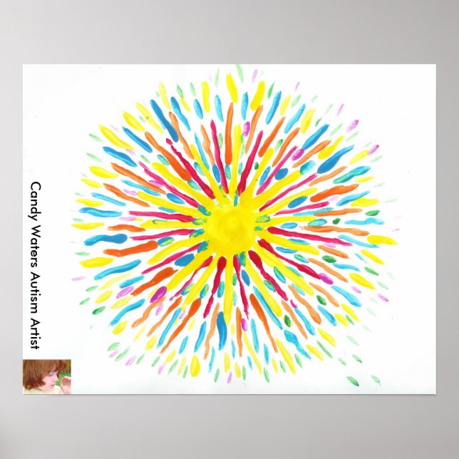 Candy Waters Autism Artist Painting Poster (Front)