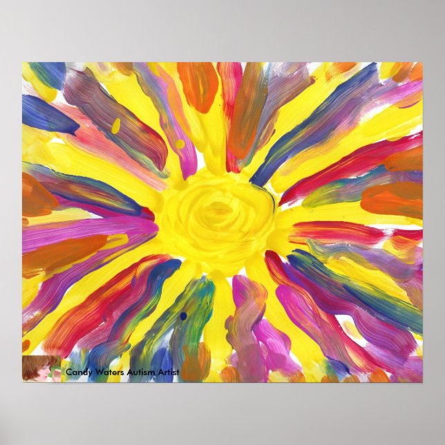 Candy Waters Autism Artist Painting Poster (Front)