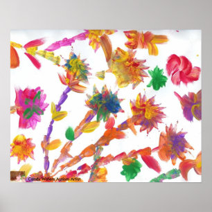 Candy Waters Autism Artist Painting Poster