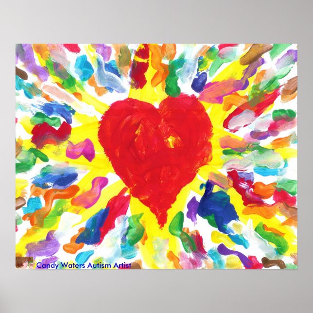 Candy Waters Autism Artist Painting Poster (Front)