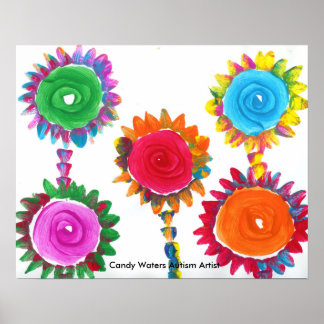 Candy Waters Autism Artist Poster
