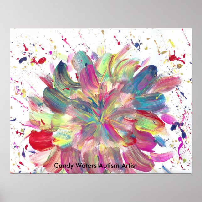 Candy Waters Autism Artist Poster (Front)
