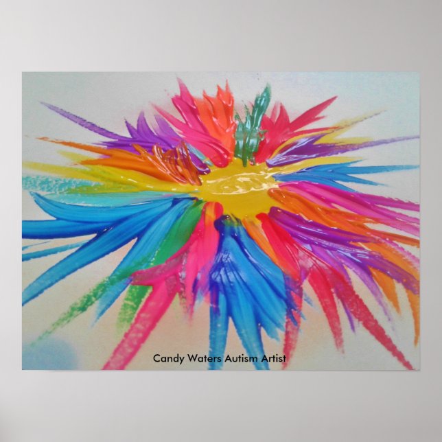 Candy Waters Autism Artist Poster (Front)