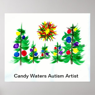 Candy Waters Autism Artist Poster