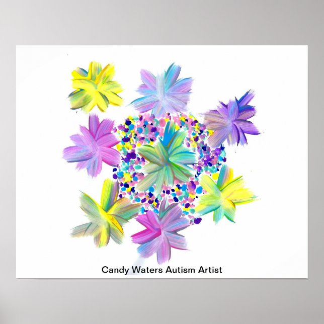 Candy Waters Autism Artist Poster (Front)