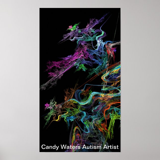 Candy Waters Autism Artist Poster (Front)