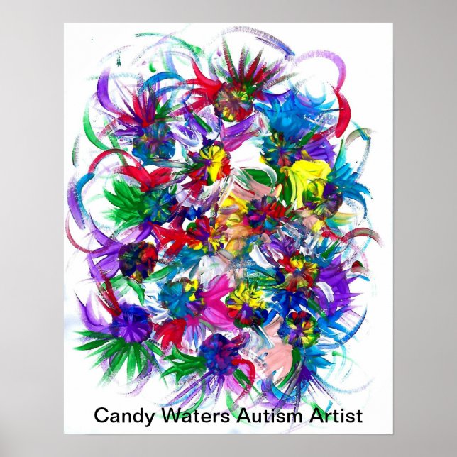 Candy Waters Autism Artist Poster (Front)