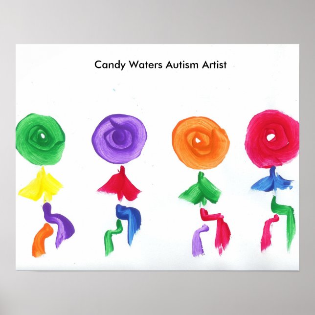 Candy Waters Autism Artist Poster (Front)