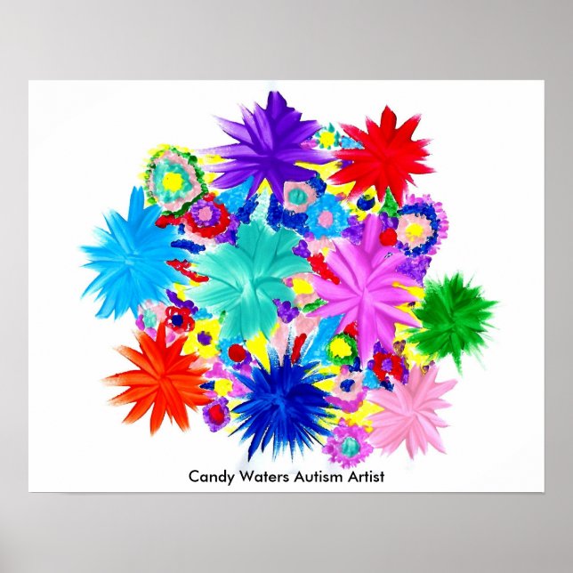 Candy Waters Autism Artist Poster (Front)