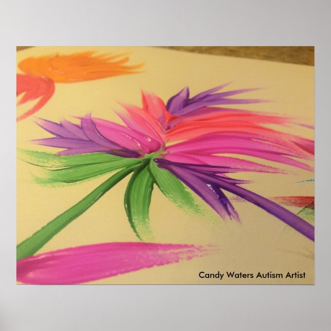Candy Waters Autism Artist Poster (Front)