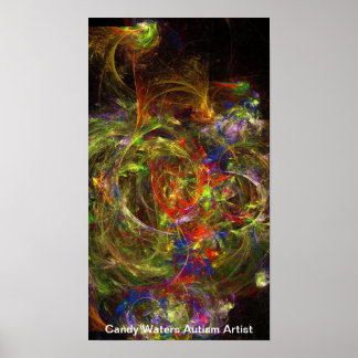 Candy Waters Autism Artist Poster