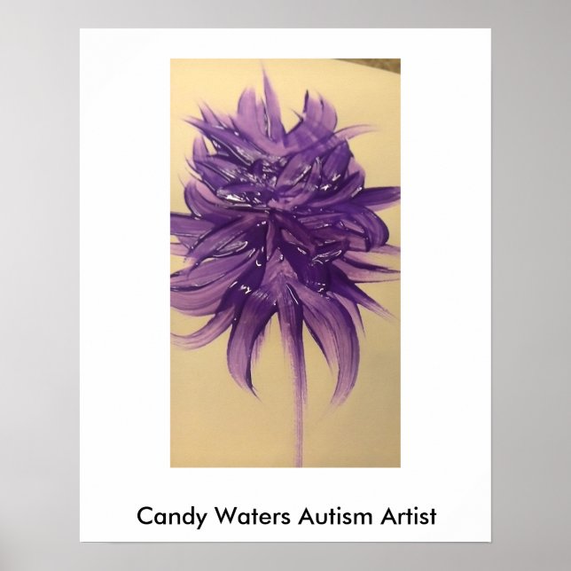 Candy Waters Autism Artist Poster (Front)