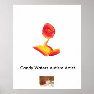 Candy Waters Autism Artist Poster