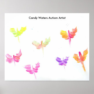 Candy Waters Autism Artist Poster