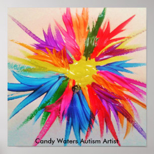 Candy Waters Autism Artist Poster