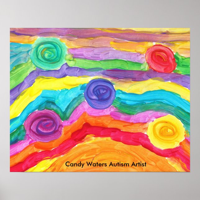 Candy Waters Autism Artist Poster (Front)