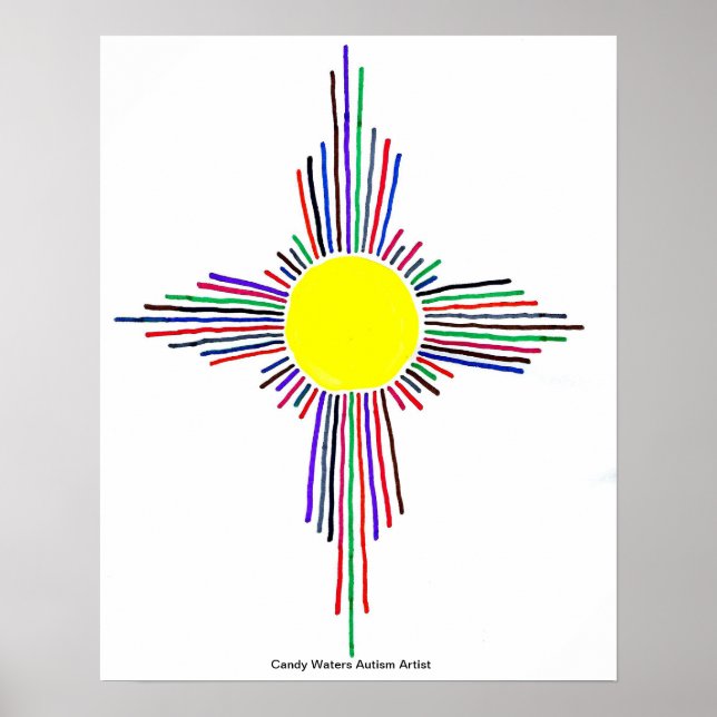Candy Waters Autism Artist Poster (Front)