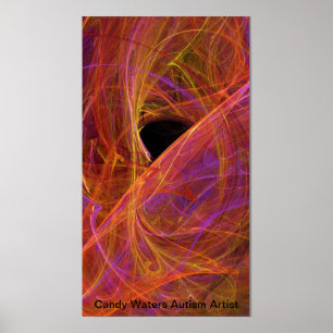 Candy Waters Autism Artist Poster