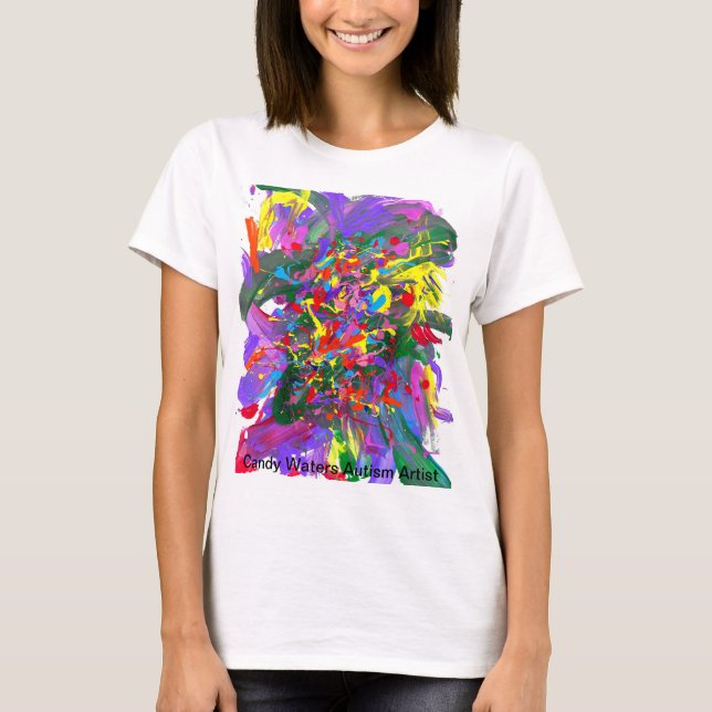 Candy Waters Autism Artist T-Shirt (Front)