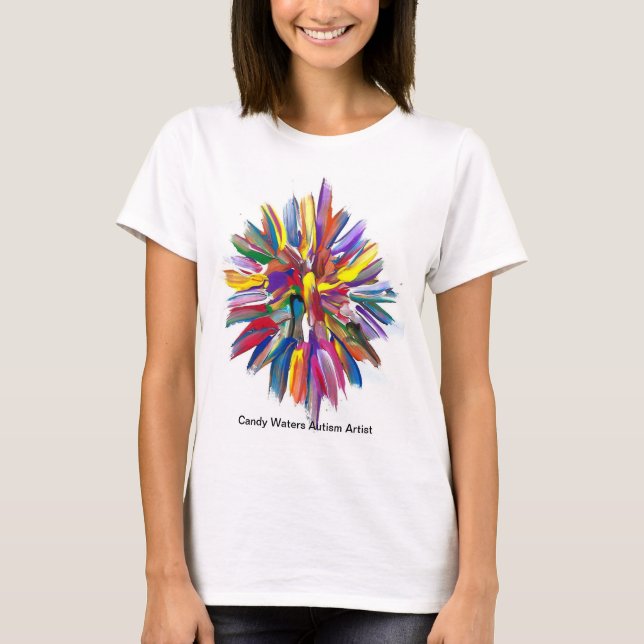Candy Waters Autism Artist T-Shirt (Front)