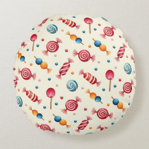 Candy Wonderland Round Cushion