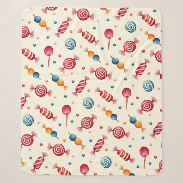 Candy Wonderland Sherpa Blanket (Front)