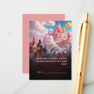 Candy World Cute Baby Shower Enclosure Card