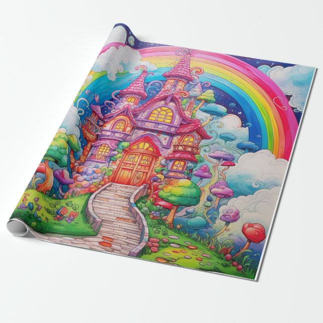 Candy World Wrapping Paper (Unrolled)