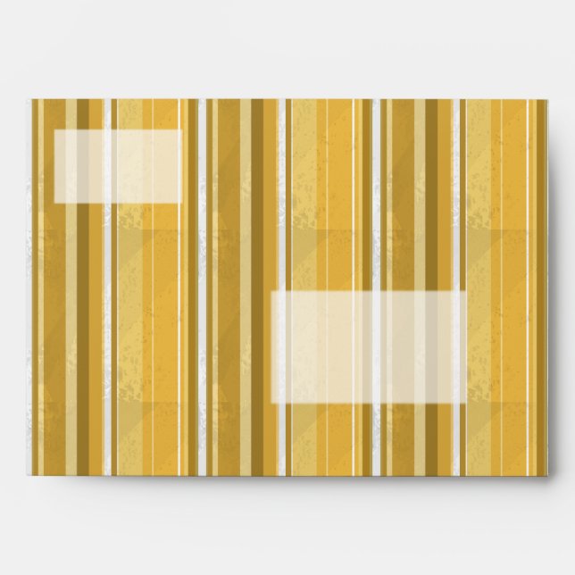 Candy Yellow Stripes Envelopes (Front)