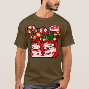 Candycane Corn Snake Winter T-Shirt