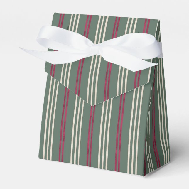 Candycane Palm, Hawaiian Style Christmas Favour Box (Front Side)