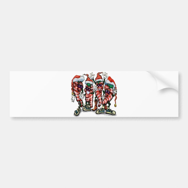 CandyCane Peppers Bumper Sticker (Front)