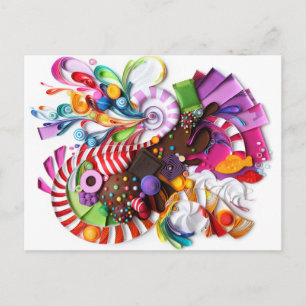 CandyCrush inspired postcard