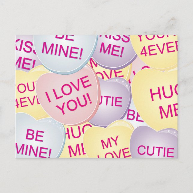 CandyHearts Postcard (Front)