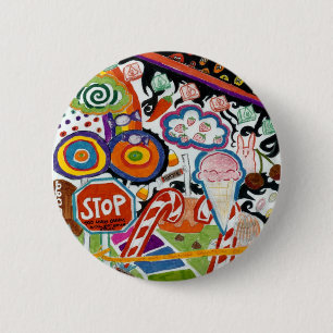 Candyland 6 Cm Round Badge