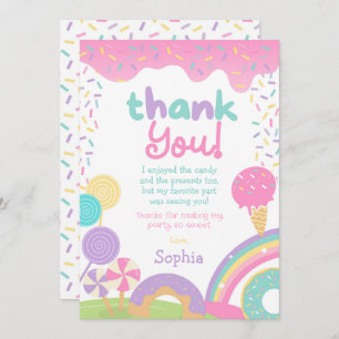Candyland and Ice Cream Fully Customisable Invitation