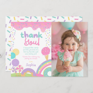 Candyland and Ice Cream Fully Customisable Invitation