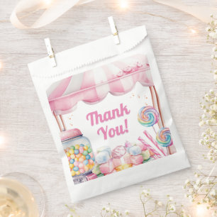 Candyland Baby Shower Girl Pink Favour Bags
