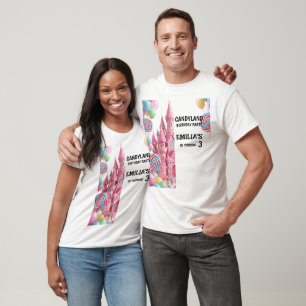 Candyland Birthday Parent Custom T-Shirt